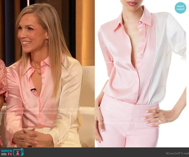Alice + Olivia Willa Color Blocked Shirt