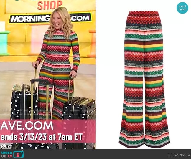 Alice + Olivia Athena Trousers worn by Chassie Post on Sherri