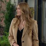 Allie’s beige coat on Days of our Lives