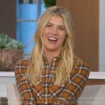 Amanda’s orange plaid shirt on The Talk