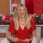 Amanda’s red polka dot dress on The Talk
