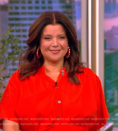 Ana’s red shirtdress on The View