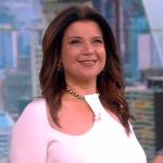 Ana’s white chain cutout top on The View