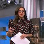 Savannah’s black heart print dress on NBC News Daily