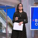 Savannah’s black embroidered midi dress on NBC News Daily