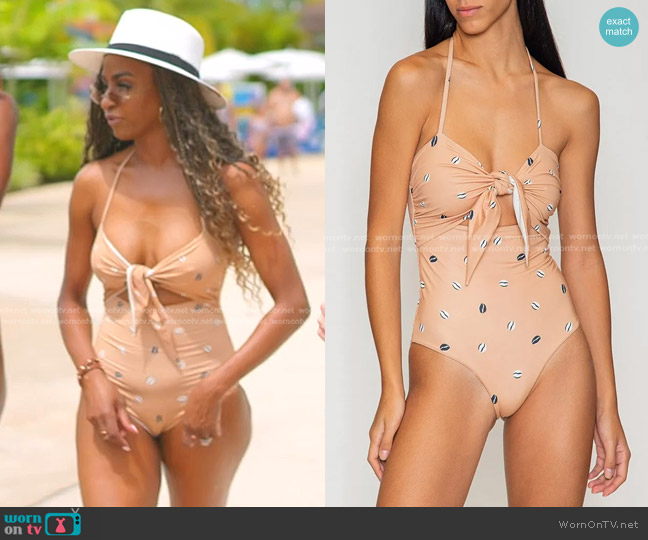 Azulu One Piece Swimsuit worn by Guerdy Abraira (Guerdy Abraira) on The Real Housewives of Miami