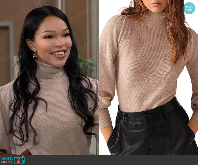 ba&sh Eden Sweater worn by Portia Robinson (Brook Kerr) on General Hospital