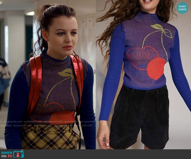 BDG Shauna Jacquard Sweater worn by Maxine Baker (Sara Waisglass) on Ginny & Georgia