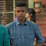 Bill’s blue floral print shirt on Bunkd