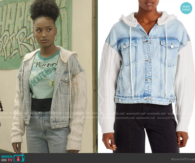 Blank NYC Mixed Media Jacket