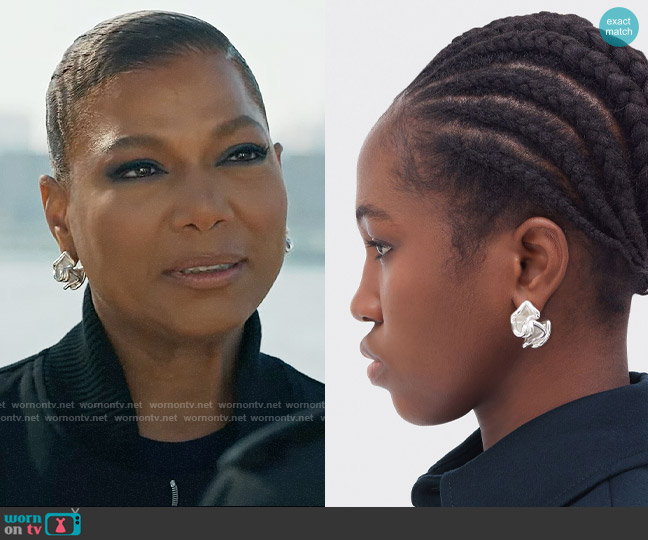 Bottega Veneta Whirl Earrings worn by Robyn McCall (Queen Latifah) on The Equalizer