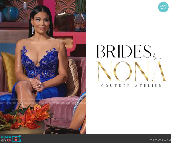 Brides by Nona Custom Dress worn by Mia Thornton on The Real Housewives of Potomac