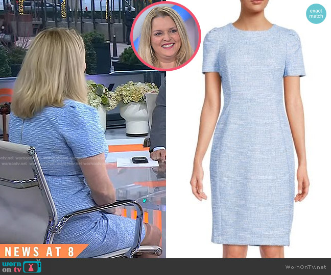 Calvin Klein Tweed Sheath Crewneck Dress worn by Dr. Carol Ash on Today