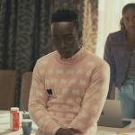 Carlton’s pink sheep print sweater on Bel-Air