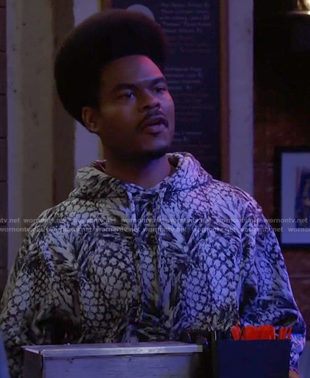 Carter’s pineapple print hoodie on Call Me Kat