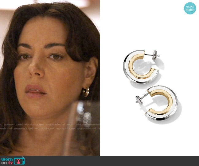 Cast The Edge Earrings worn by Harper Spiller (Aubrey Plaza) on The White Lotus