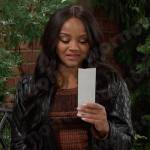 Chanel’s black quilted jacket on Days of our Lives
