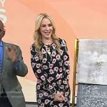 Chassie’s black floral long sleeve dress on Today