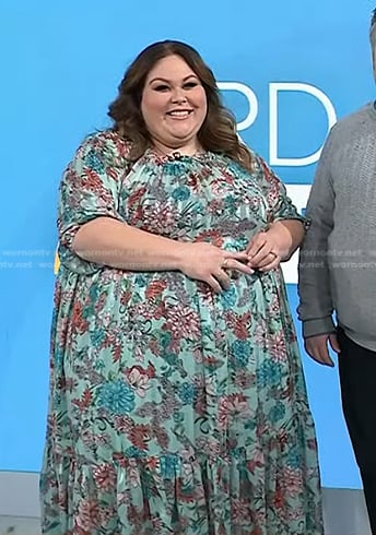 Chrissy Metz’s mint green floral dress on Today