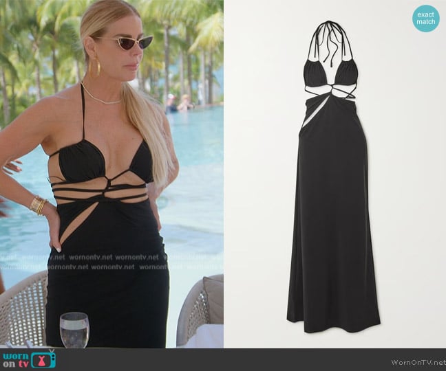 Christopher Esber Discplace cutout stretch-jersey maxi dress worn by Alexia Echevarria (Alexia Echevarria) on The Real Housewives of Miami