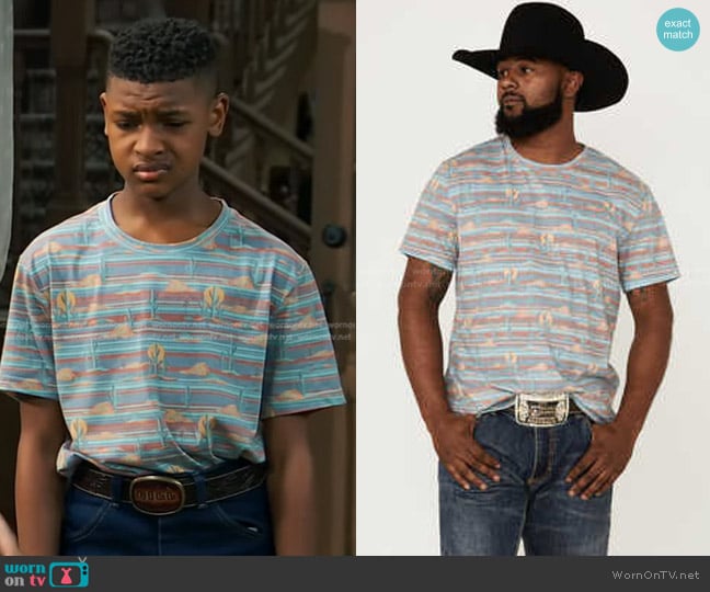 Dale Brisby All-Over Desert Sublimation Print worn by Bill (Alfred Lewis) on Bunkd
