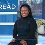 Danielle Prescod’s green plaid dress and platform sandals on Today