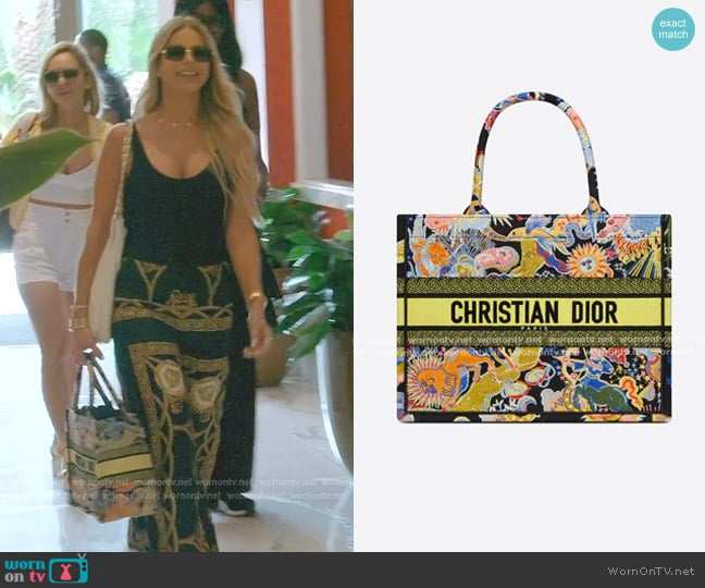 Dior Book Tote Bag worn by Alexia Echevarria (Alexia Echevarria) on The Real Housewives of Miami