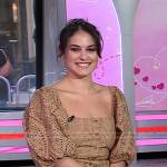 Donna’s beige eyelet top on Today