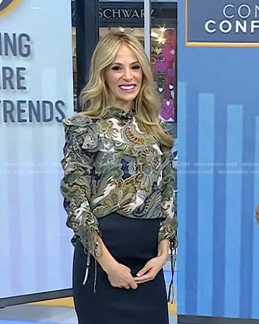 Dr. Marnie Nussbaum’s paisley print blouse on Today