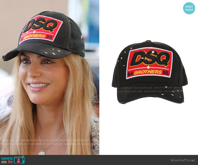 Dsquared2 Log Stitched Baseball Cap worn by Adriana de Moura (Adriana de Moura) on The Real Housewives of Miami