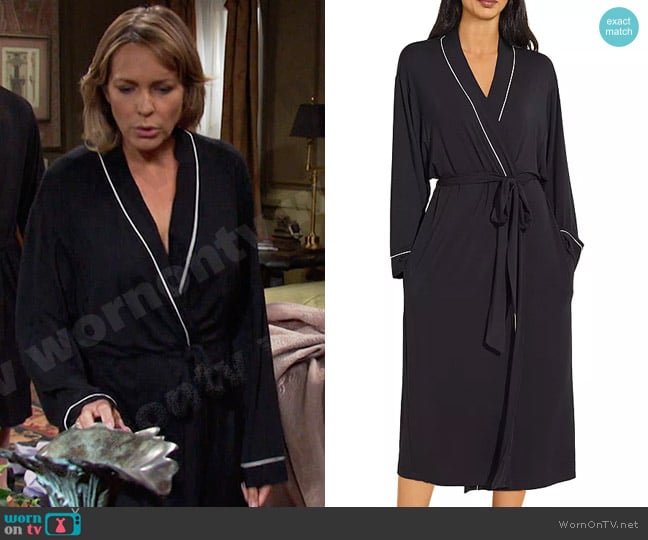 Eberjey Gisele Long Robe worn by Nicole Walker (Arianne Zucker) on Days of our Lives