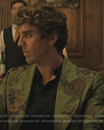 Adam’s green floral print blazer on You