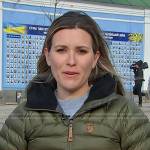 Erin McLaughlin’s green puffer jacket on Today