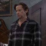 Austin’s plaid shirt on General Hospital