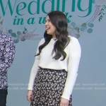 Gabriella Rello Duffy’s black floral skirt on Good Morning America