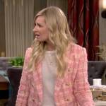Gemma’s pink tweed blazer on The Neighborhood