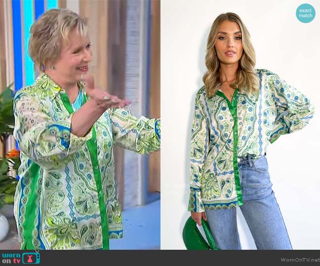 Gingham & Heels Annea Shirt worn by Eve Plumb on Sherri