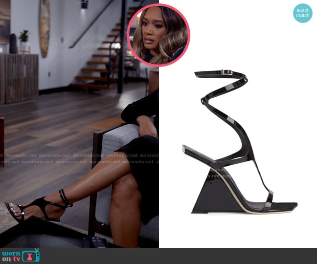 Giuseppe Zanotti Tutankamon Sandal worn by Fatima (Crystal Hayslett) on Tyler Perrys Sistas