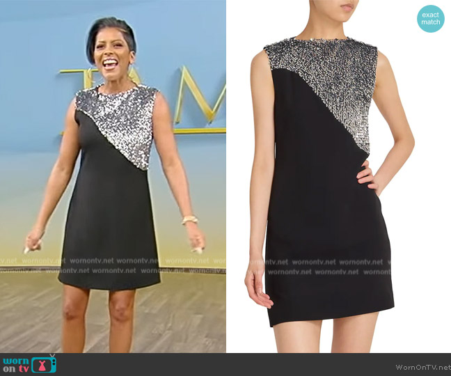 Givenchy Split Sequin Mini Dress worn by Tamron Hall on Tamron Hall Show
