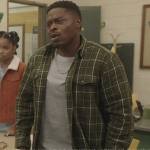 Green check flannel on All American