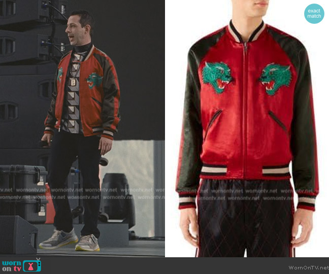 Gucci Reversible Acetate Jacket worn by Kendall Roy (Jeremy Strong) on Succession