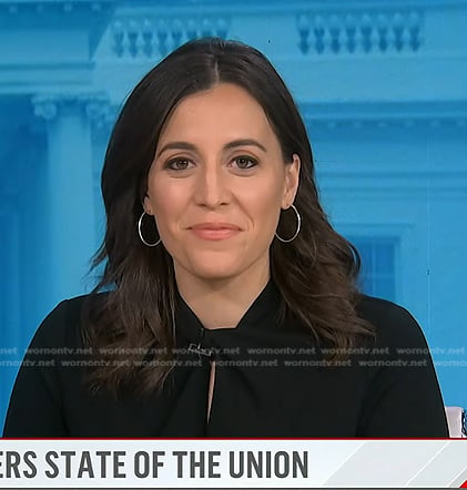 Hallie Jackson’s black keyhole dress on Today