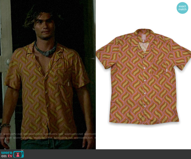 Head High Surf Club Granny's Spaghetti Button Up worn by John B (Chase Stokes) on Outer Banks