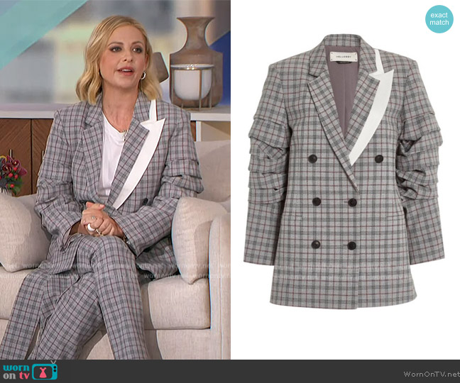 Hellessy Walker Jacket worn by Sarah Michelle on The Talk