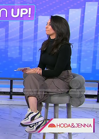 Holly’s colorblock sneakers on Today