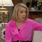 Nikki’s hot pink blouse on The Young and the Restless