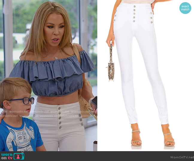 J Brand Natasha Sky High Skinny worn by Lisa Hochstein (Lisa Hochstein) on The Real Housewives of Miami