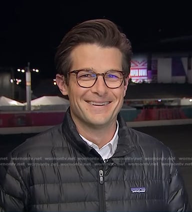 Jacob Soboroff’s black padded jacket on Today