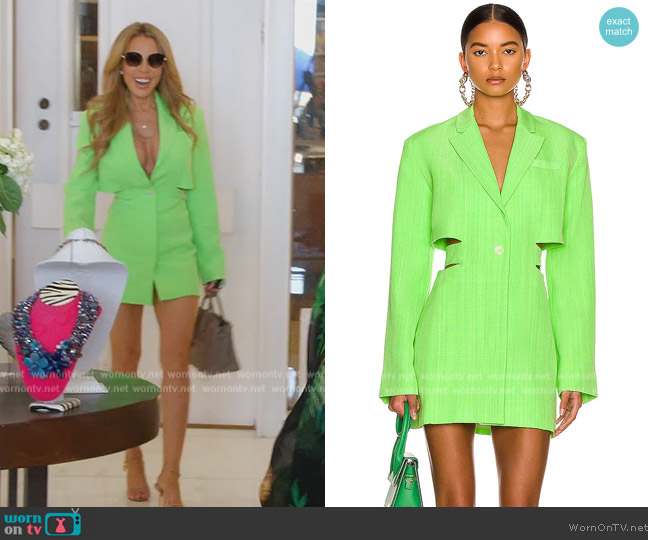 Jacquemus La Robe Bari worn by Lisa Hochstein (Lisa Hochstein) on The Real Housewives of Miami