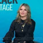Jenna’s black houndstooth blouse on Today